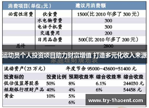 运动员个人投资项目助力财富增值 打造多元化收入来源 运动员个人投资项目助力财富增值 打造多元化收入来源